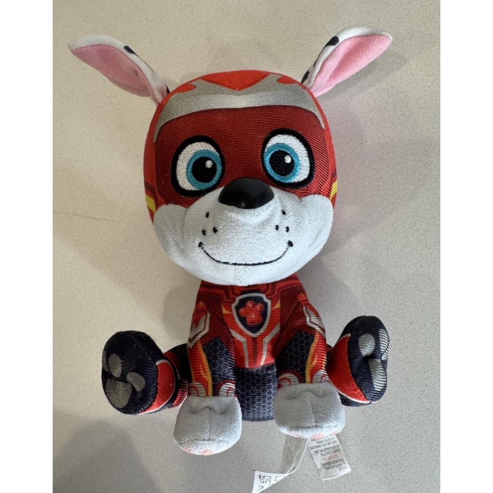 Paw Patrol Marshall Plush The Mighty Movie Spin Master Red Stuffed Animal 7 inch